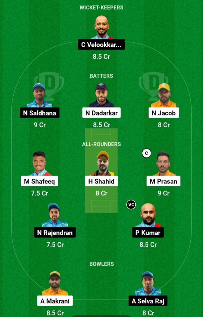 Ncmi vs aec dream11 team prediction